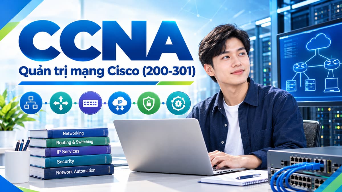 Chứng chỉ quản trị mạng Cisco CCNA (bài thi 200-301 CCNA) – Chứng chỉ quản trị mạng