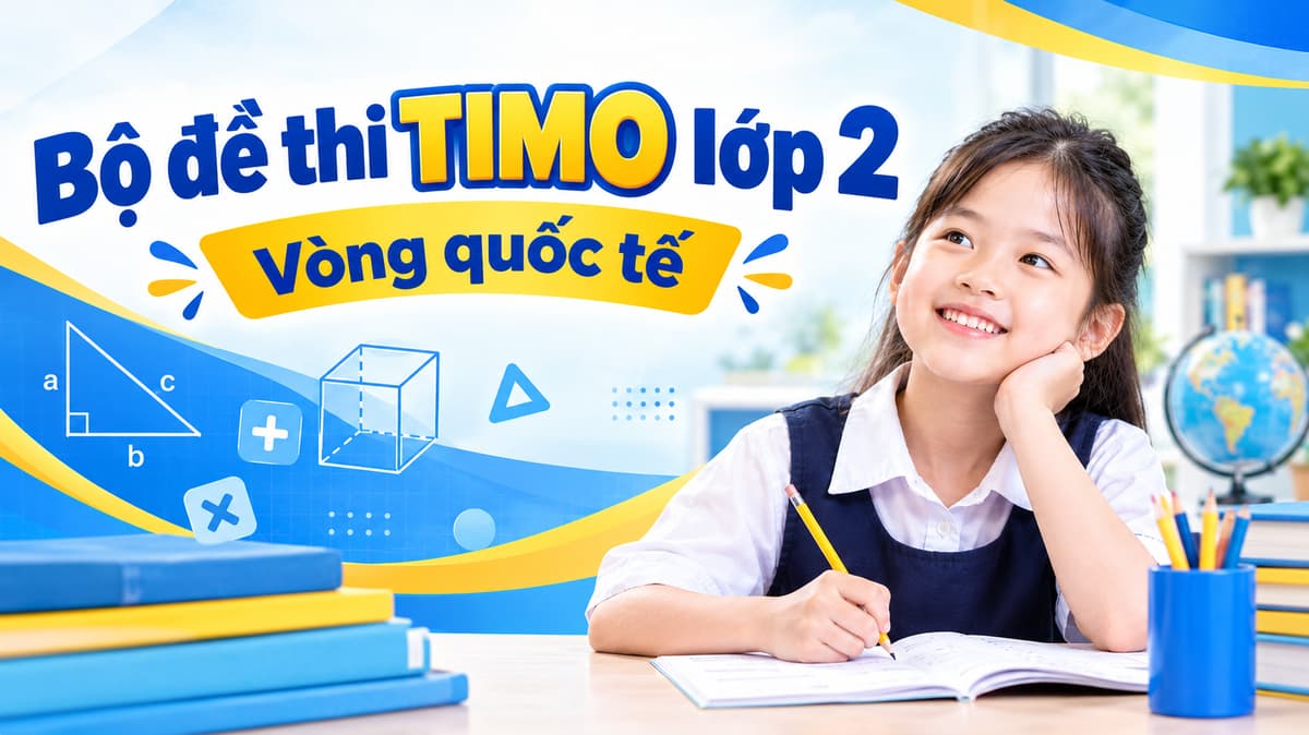 Bộ đề thi TIMO lớp 2 - Vòng quốc tế