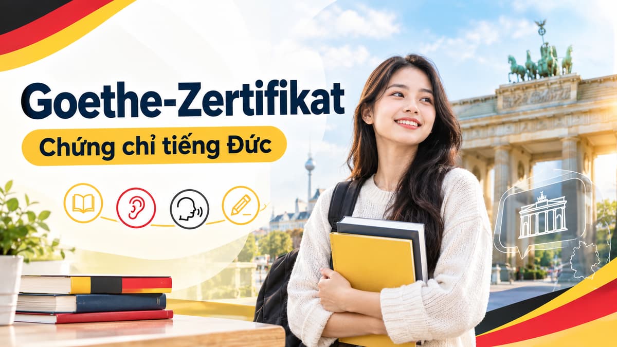 Chứng chỉ tiếng Đức Goethe-Zertifikat A1–C2 của Viện Goethe – Chứng chỉ tiếng Đức