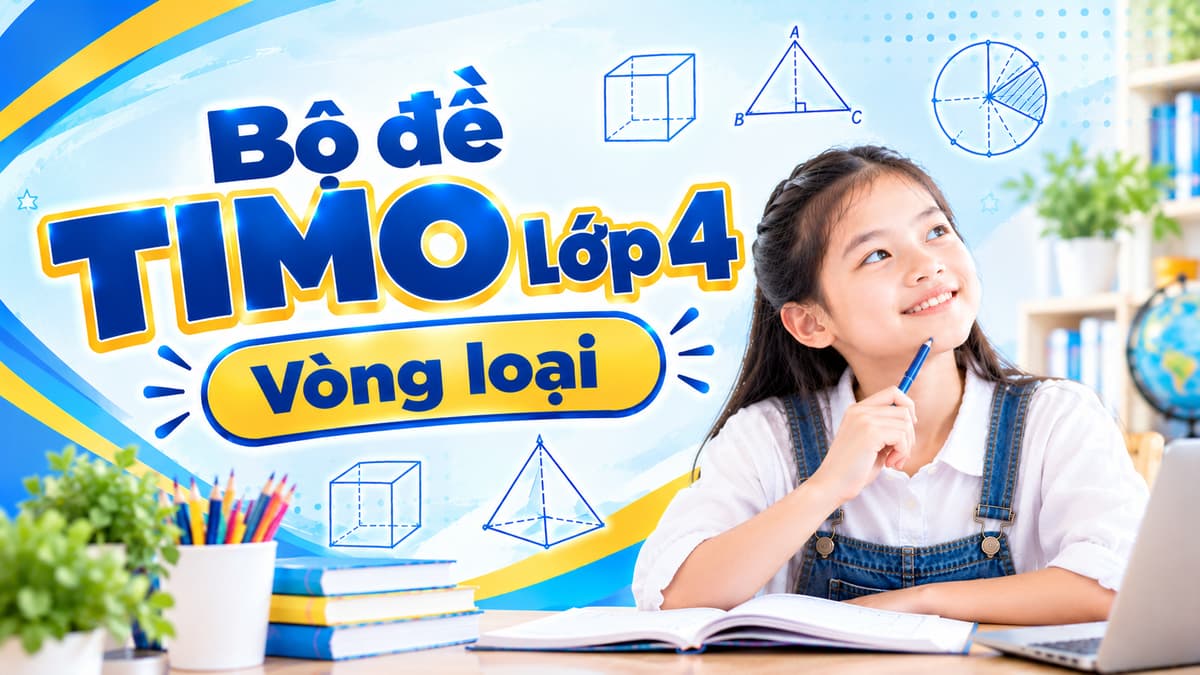 Bộ đề TIMO lớp 4 - Vòng loại