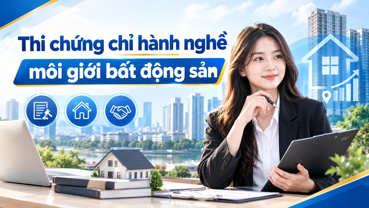 Thi sát hạch cấp chứng chỉ hành nghề môi giới bất động sản – Ôn thi chứng chỉ hành nghề