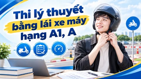 Thi lý thuyết bằng lái xe máy hạng A1, A
